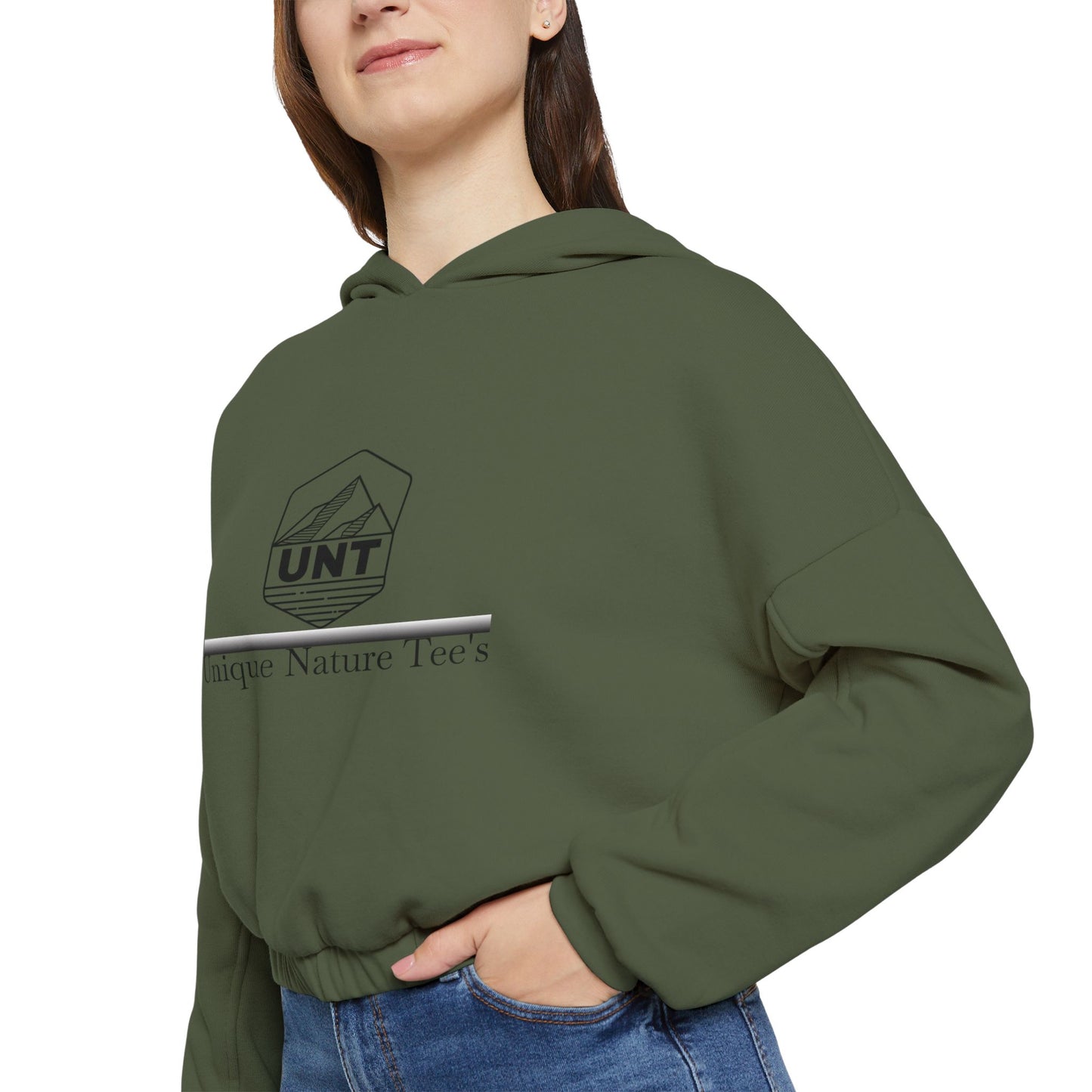 UNT Women's Cinched Bottom Hoodie