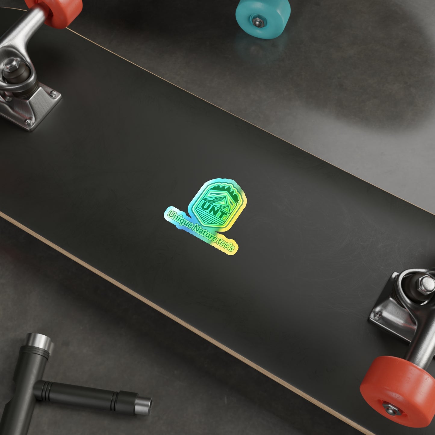 UNT holographic sticker