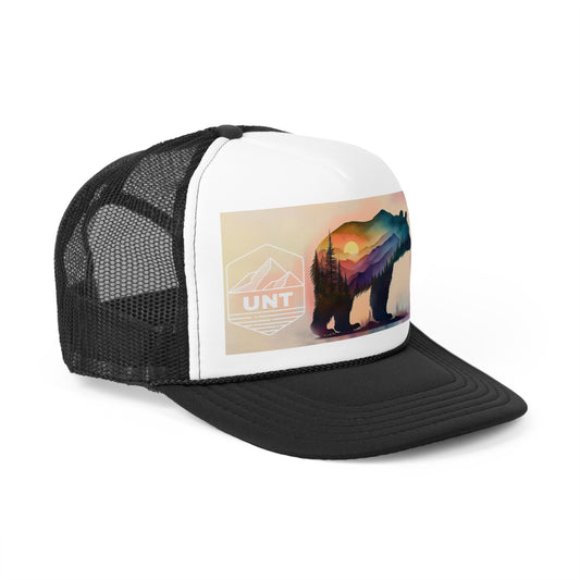 water painting bear sunset Trucker Caps