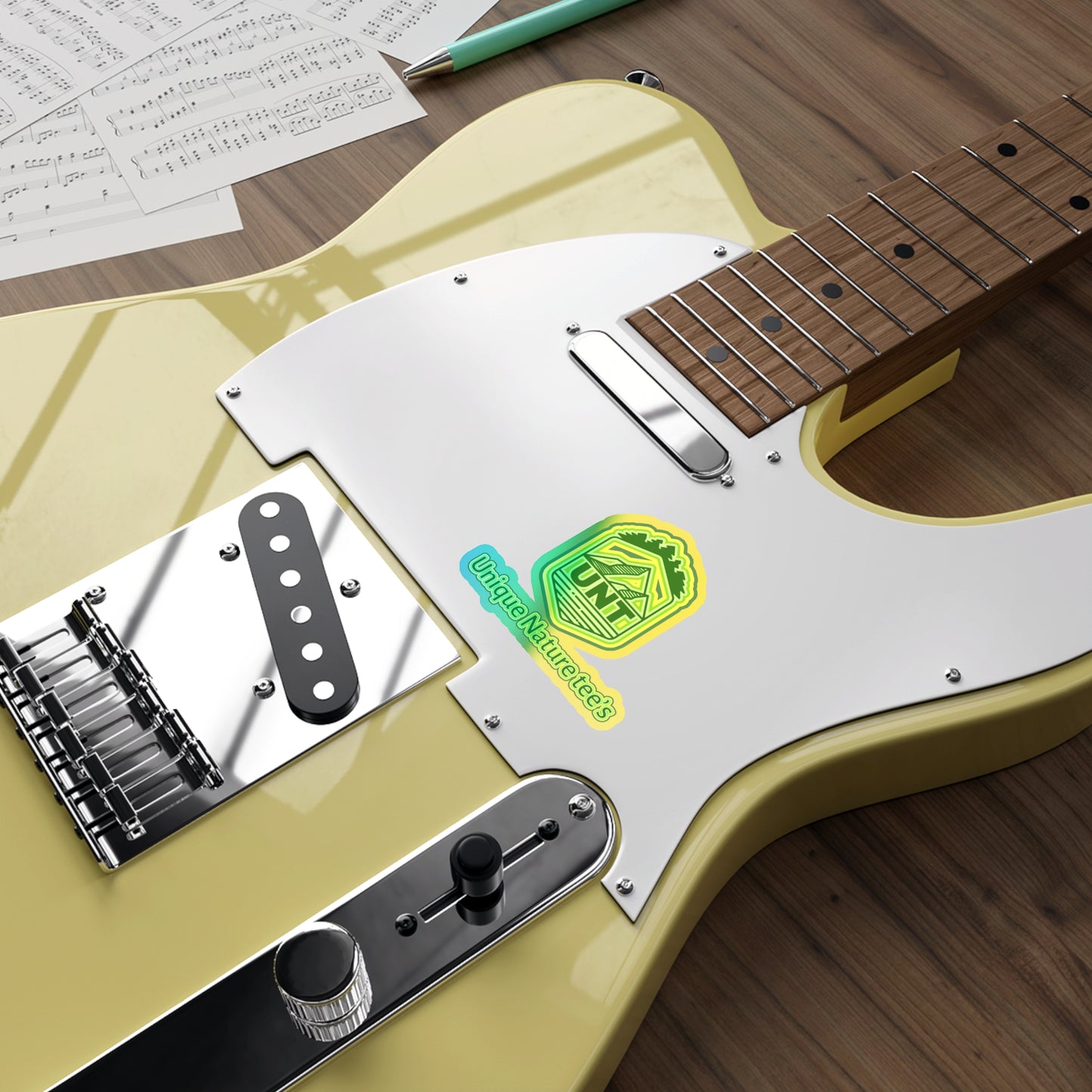 UNT holographic sticker