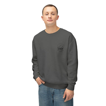 Tree & Bear on Sleeve Unisex Lightweight Crewneck Sweatshirt