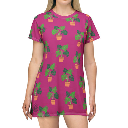 Monstera T-Shirt Dress