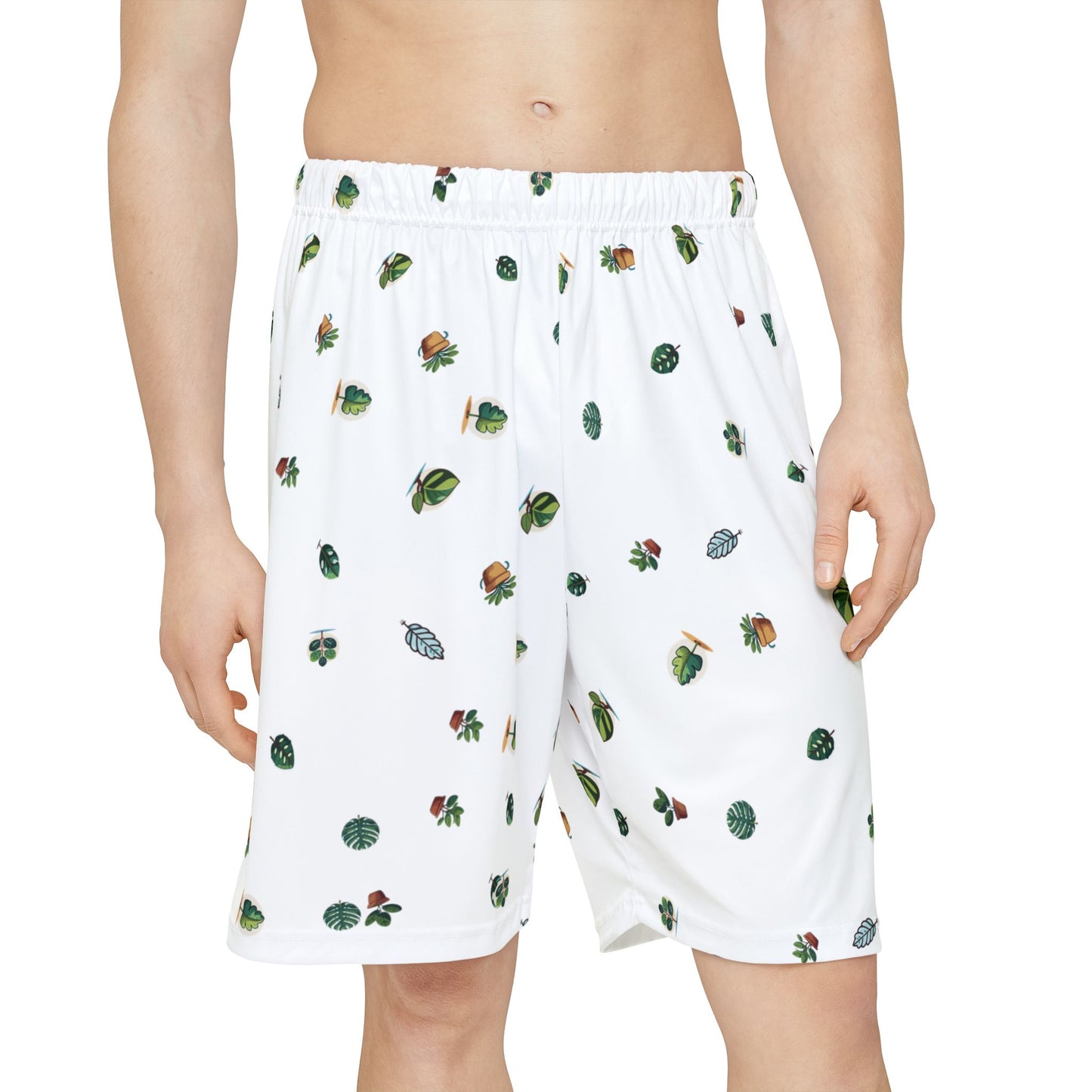 Men’s house plant leaf Sports Shorts