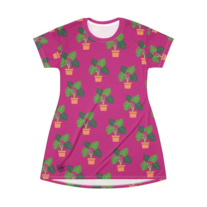 Monstera T-Shirt Dress