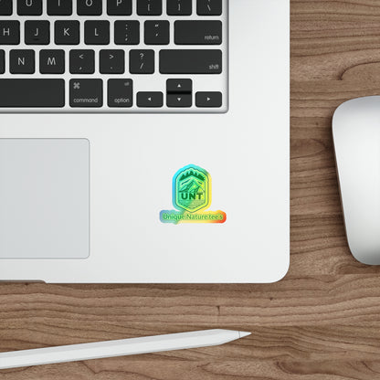 UNT holographic sticker