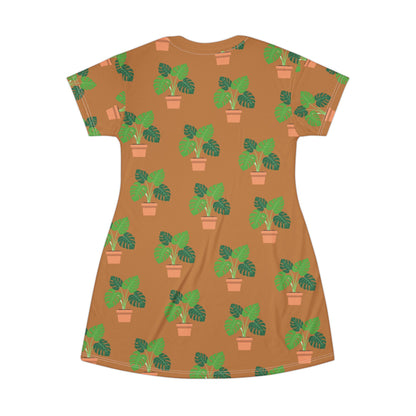 Monstera T-Shirt Dress