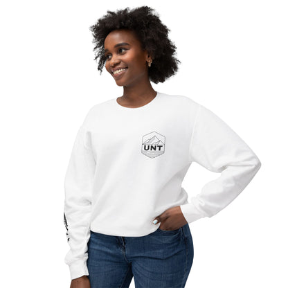 Tree & Bear on Sleeve Unisex Lightweight Crewneck Sweatshirt