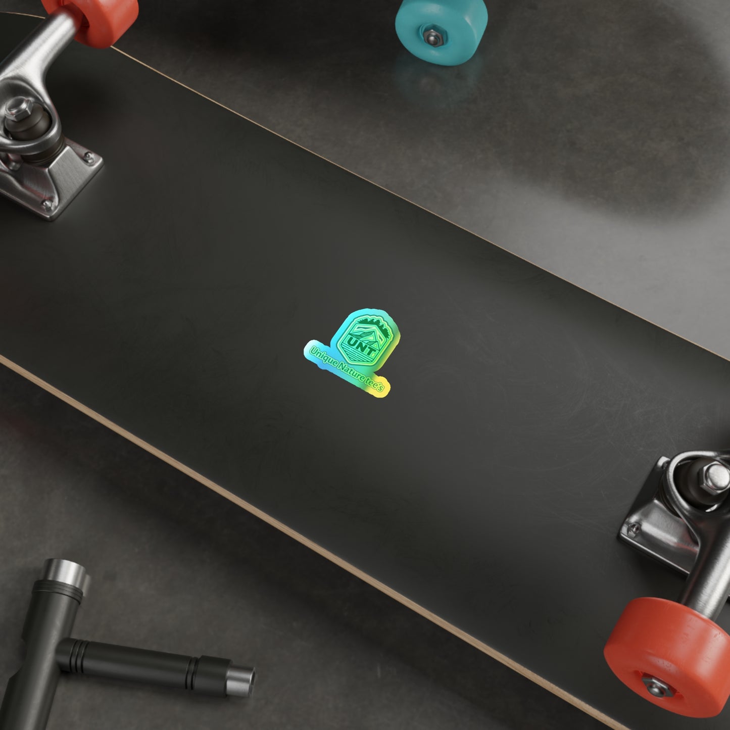 UNT holographic sticker