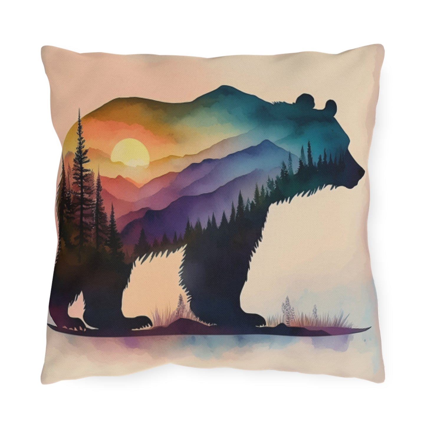 bear  Outdoor plant Pillows