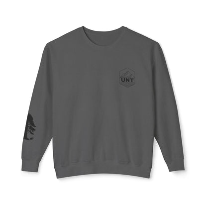 Tree & Bear on Sleeve Unisex Lightweight Crewneck Sweatshirt