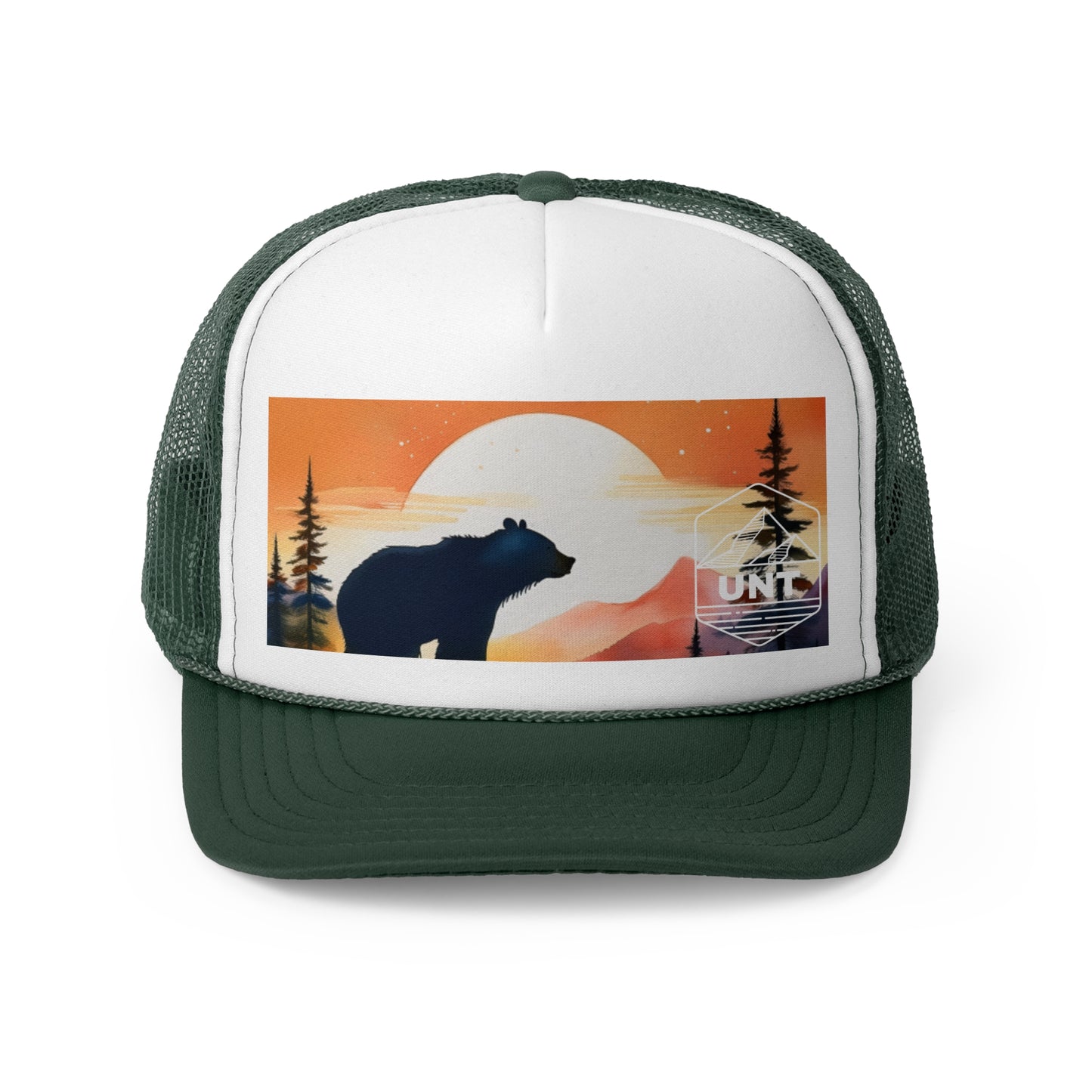 Bear Sunset Trucker Cap