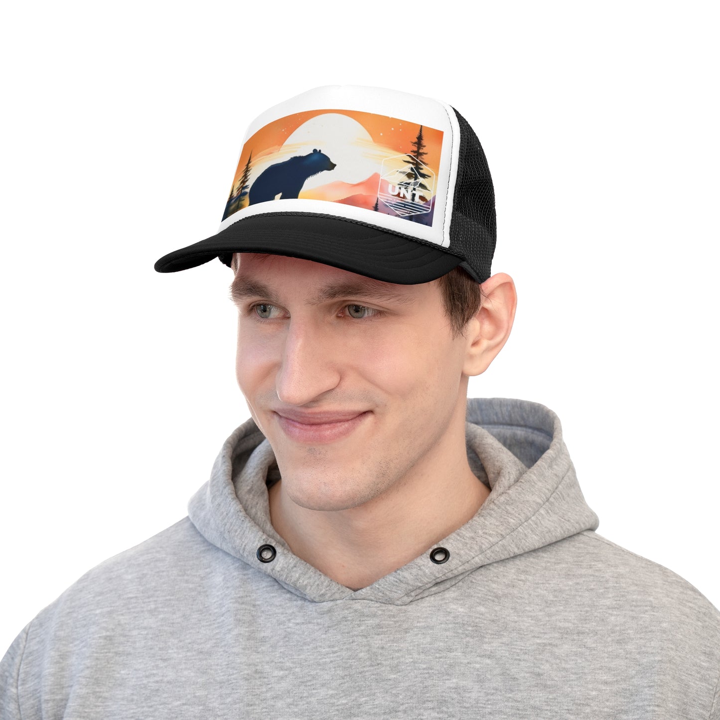 Bear Sunset Trucker Cap