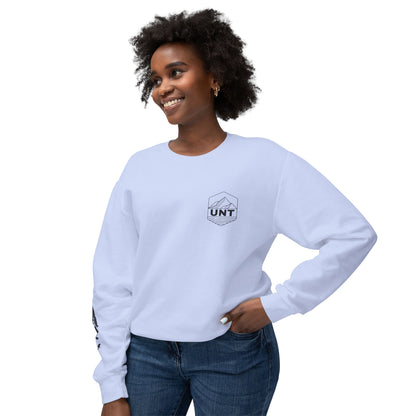 Tree & Bear on Sleeve Unisex Lightweight Crewneck Sweatshirt