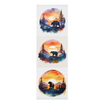 Bear Sunset Foam Yoga Mat