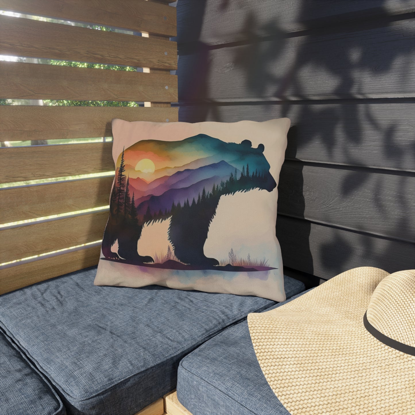 bear  Outdoor plant Pillows