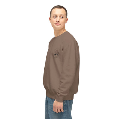 Tree & Bear on Sleeve Unisex Lightweight Crewneck Sweatshirt