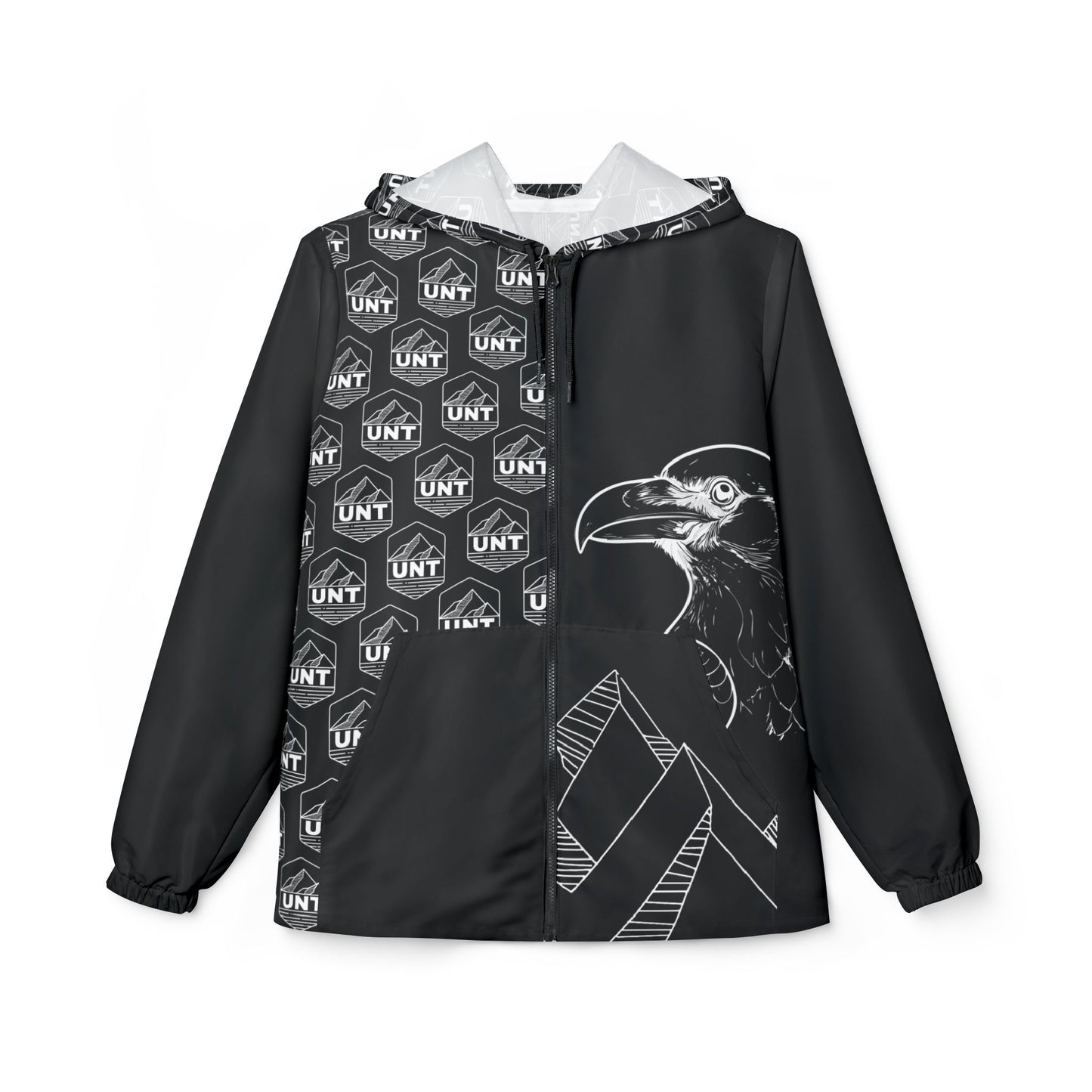 Raven  UNT Logo Windbreaker Jacket